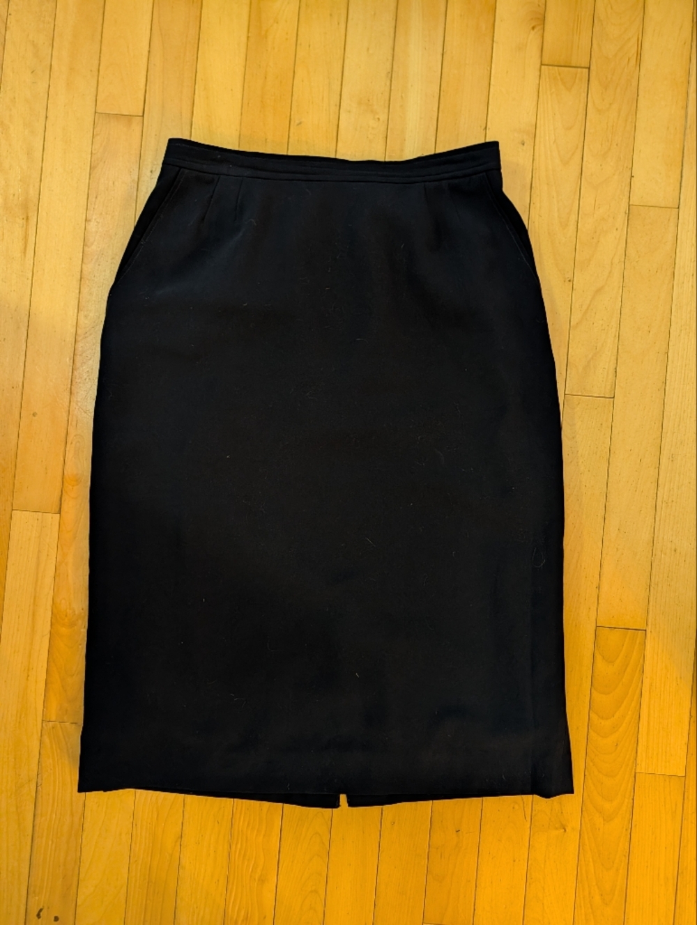 Vtg Evan Picone Navy Skirt